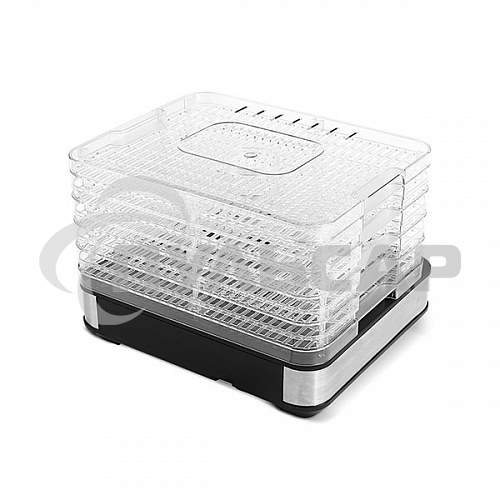 Сушилка для овощей и фруктов BQ FD1003 Black-Steel, Мощность 420 Вт