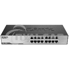 Неуправляемый коммутатор D-Link DES-1016D/I1A с 16 портами 10/100Base-TX