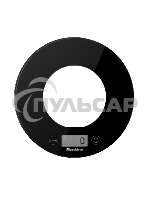 Весы кухонные Blackton Bt KS1010 Black, тип управления: сенсорное. дисплей LCD. количество высокочувствительных датчиков: 4. выбор единиц измерения: грамм, фунт: унция, миллилитр, жидкая унция. интервал измерения: 1 г. максимальный вес: 5 кг. функция выче