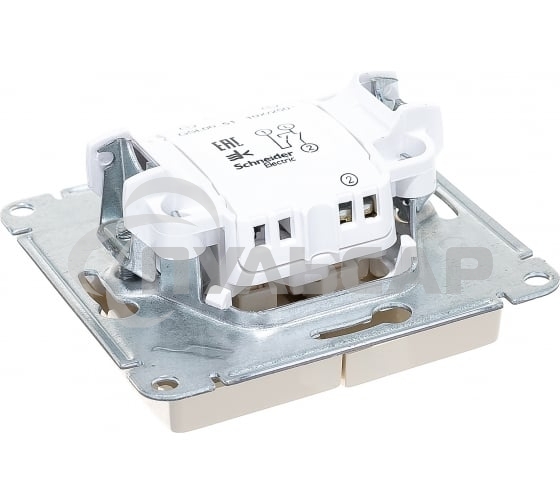 Механизм выключателя 2-кл. СП GLOSSA 10А IP20 10AX беж. SchE GSL000251