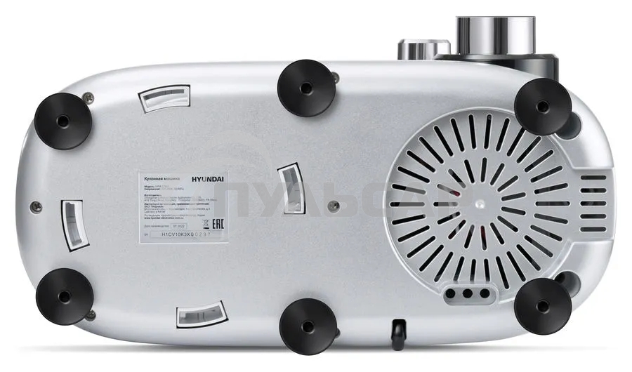 Кухонная машина Hyundai HYM-S7651 планетар.вращ. 1400Вт серебристый