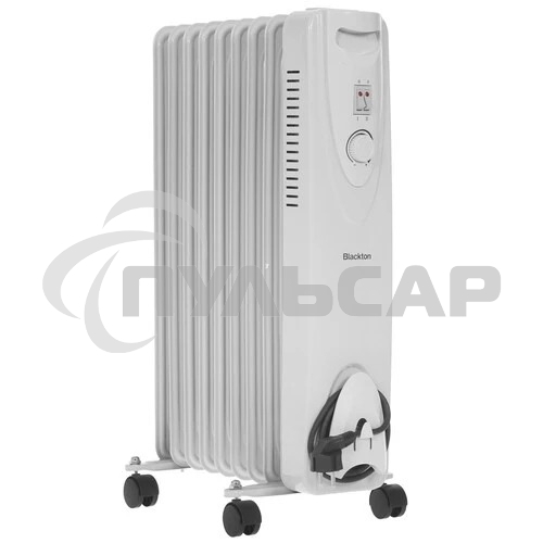 Обогреватель масляный Blackton Bt OH1111 (9 секций), белый, 2000 Вт, 20 м2, механический термостат