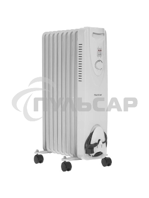 Обогреватель масляный Blackton Bt OH1111 (9 секций), белый, 2000 Вт, 20 м2, механический термостат