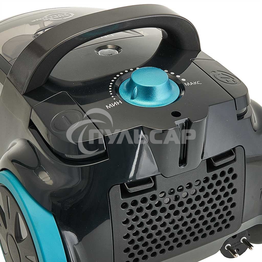 Пылесос DELTA LUX DL-0836 черный с бирюзовым