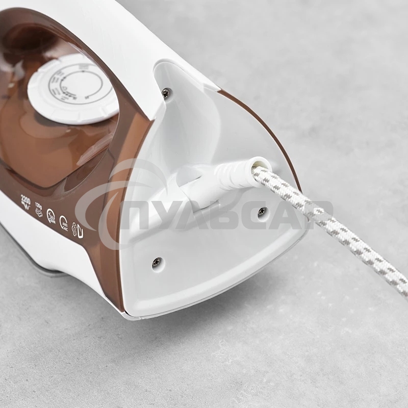 Утюг Scarlett SC-SI30K47, 2200Вт, коричневый/белый