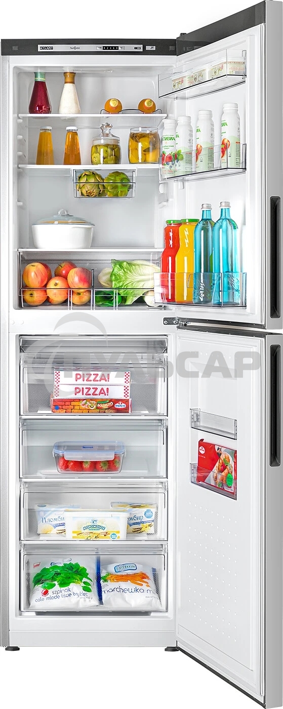 Холодильник Atlant ХМ 4623-181 серебристый двухкамерный 182/159л морозилка снизу