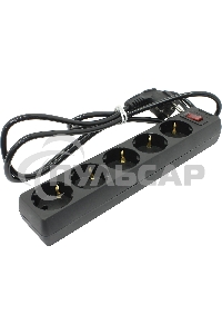 Сетевой фильтр ExeGate EX221175RUS SP-5-1.8B (5 розеток, 1.8м, евровилка, черный)