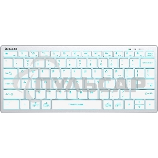 Клавиатура проводная A4Tech Fstyler FX61, USB, белый/синий