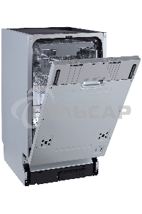 Встраиваемая посудомоечная машина Zigmund & Shtain DW 306.4, серый, 44.8 см, 10 компл., 49 дБ, класс A+++
