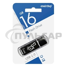 Флешка USB Smartbuy 16 Gb Glossy series черный SB16 GbGS-K