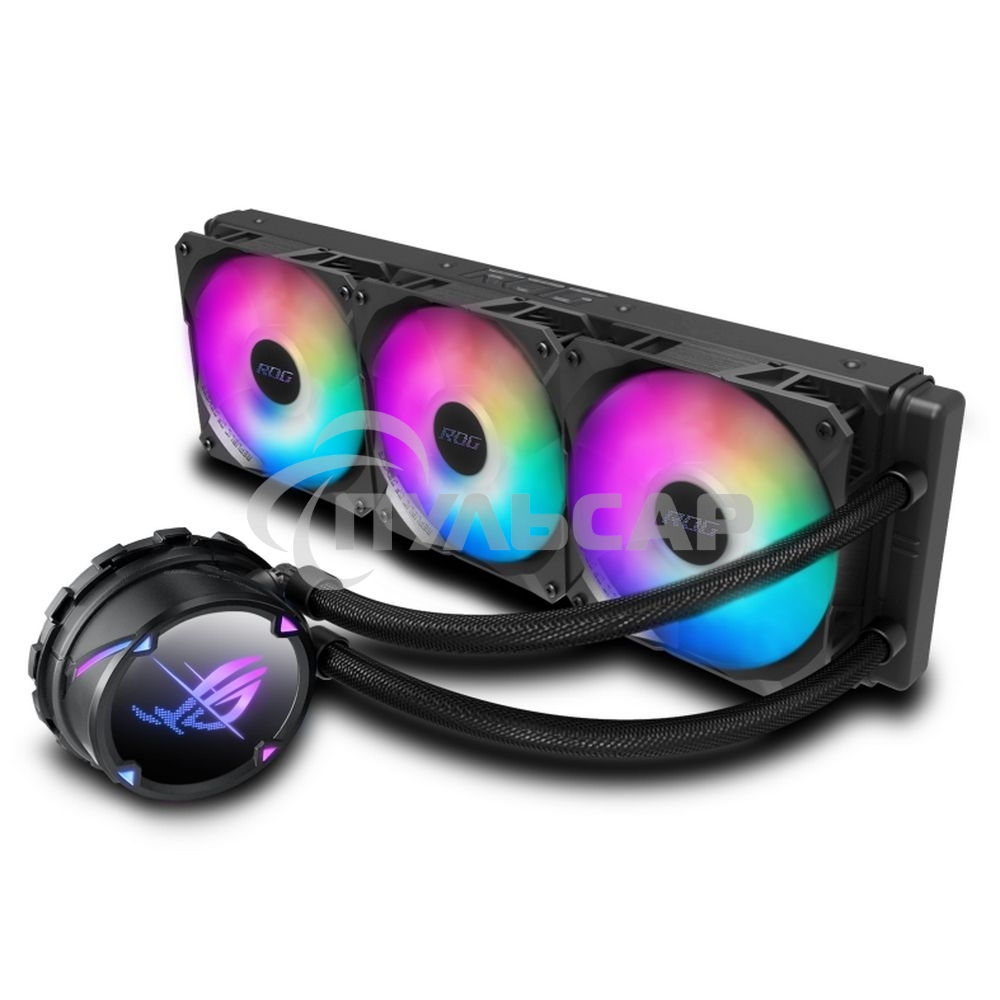 Жидкостная система охлаждения ASUS ROG STRIX LC II 360 ARGB 90RC00F1-M0UAY4 черный 120мм алюминий+медь 37,6db 4-pin