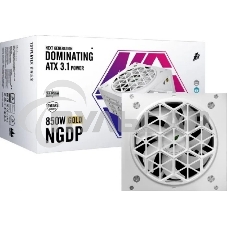 Блок питания 1STPLAYER NGDP HA-850BA4-WH, 850Вт, 80 PLUS Gold, 120мм, модульный, белый
