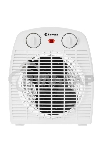 Тепловентилятор Sakura SA-0514W, белый, 2000 Вт, 25 м2, термостат