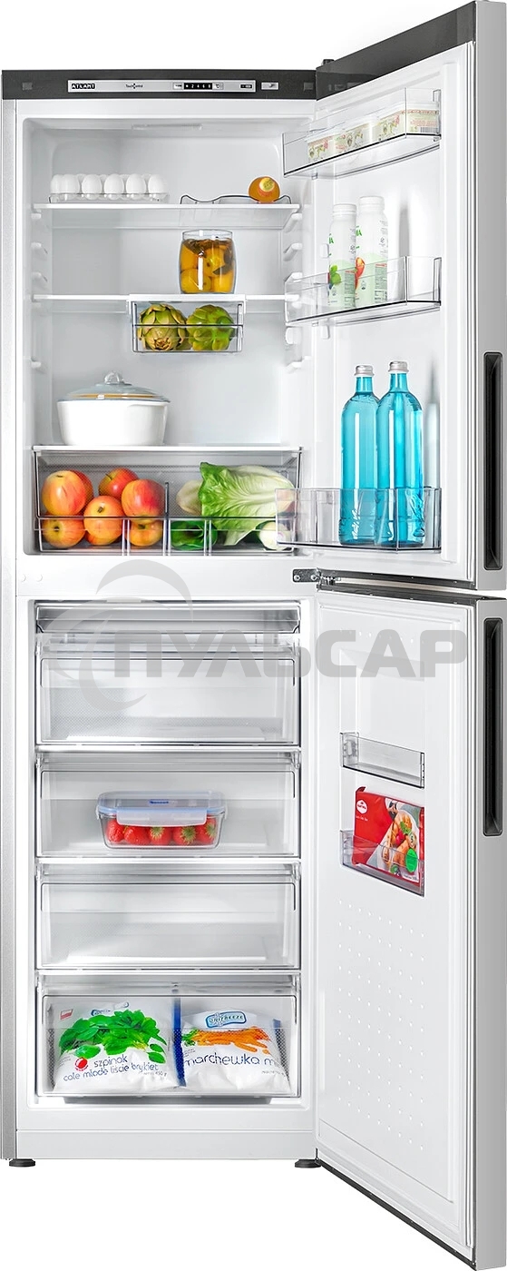 Холодильник Atlant ХМ 4623-181 серебристый двухкамерный 182/159л морозилка снизу