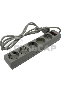 Сетевой фильтр Exegate SP-5-1.8G (5 розеток, 1.8м, евровилка, серый)