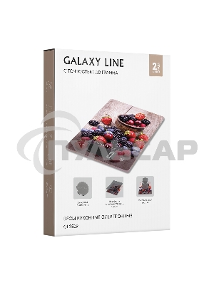 Кухонные весы Galaxy Line GL 2819, стекло, платформа из высокопрочного стекла, максимальный вес 8 кг