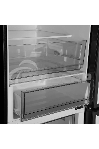 Холодильник Hyundai CC50073F черный, двухкамерный, 273/142л, морозилка снизу