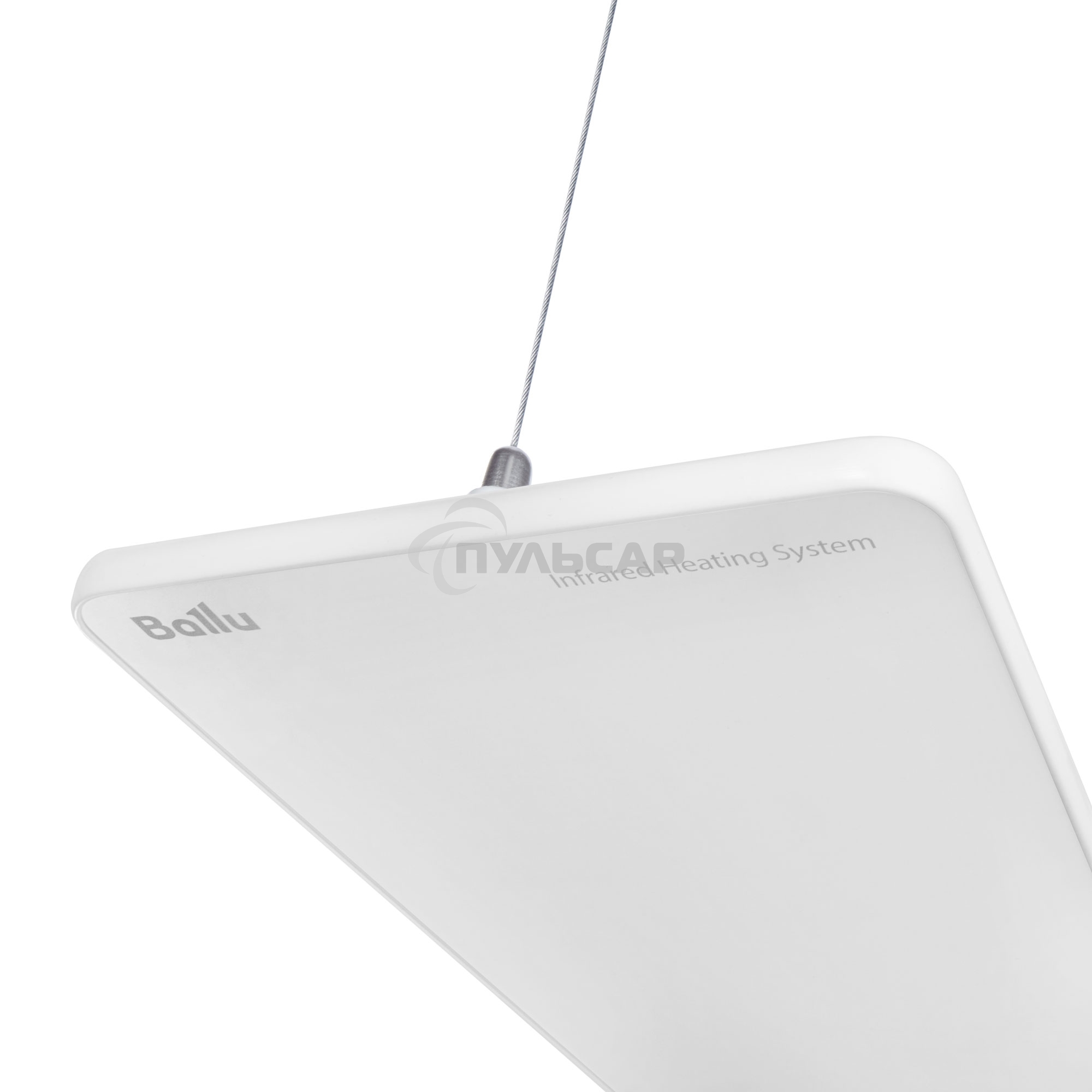 Комплект обогреватель инфракрасный Ballu BIH-GSW-1.0 + BMT-1 белый, 1000 Вт, 20 м2, термостат