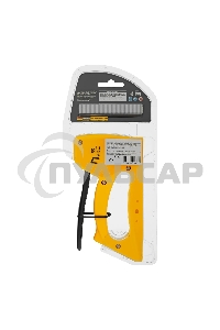 Степлер пластиковый Denzel скобы в комплекте, тип 53, 6-10 мм