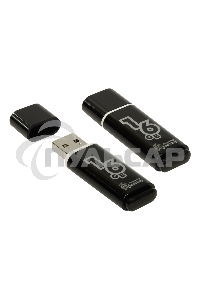 Флешка USB Smartbuy 16 Gb Glossy series черный SB16 GbGS-K