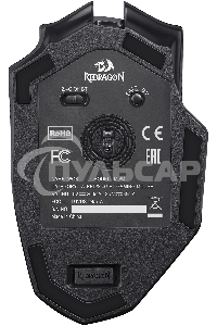 Мышь беспроводная Defender Redragon Woki черный, 26000 dpi, радиоканал, Bluetooth, USB, кнопки - 6