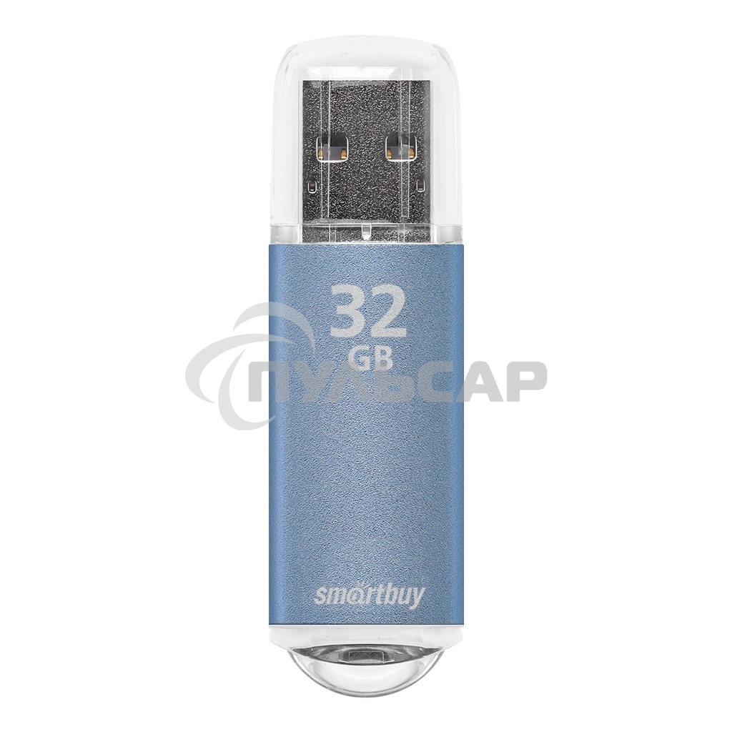 Флешка USB Smartbuy R/W V-Cut series Blue SB32 GbVC-B, 32 Gb, USB 2.0, R/W 25/15, голубой