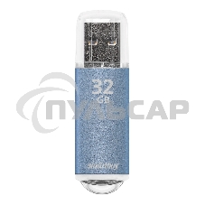 Флешка USB Smartbuy R/W V-Cut series Blue SB32 GbVC-B, 32 Gb, USB 2.0, R/W 25/15, голубой