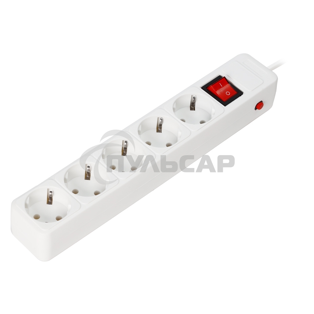 Сетевой фильтр Smartbuy (SBSP-5-18-W) 5 гн х 1,8 м белый