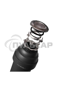 Измельчитель пищевых отходов Kuppersberg WS 550 B, High-Tech, мощность 550 Вт, 3400-3800 об/мин, защита от перегрева, авто выключение, DC мотор, шумоизоляция, уровень шума 70 дБ, черный