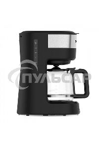 Кофеварка капельная BQ CM1000 черный-стальной, исп. кофе - молотый, 1.2 л, 900 Вт.