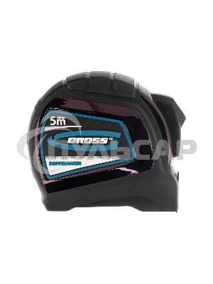 Рулетка GROSS 31123''doppelhaken'' 5м x 19мм двухсторонний зацеп нейлон двуст. шкала автоматич