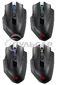 Мышь беспроводная Defender Redragon Woki черный, 26000 dpi, радиоканал, Bluetooth, USB, кнопки - 6