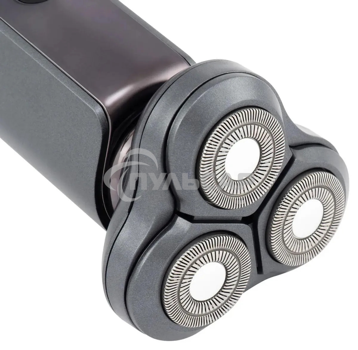 Электробритва роторная Hyundai H-SH8080 реж.эл.:3 питан.:аккум. серебристый