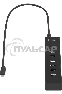 Разветвитель USB-C Buro BPH-C-P107 7порт. черный