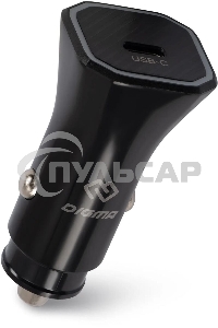 Автомобильное зарядное устройство Digma DGC2B 3A PD черный