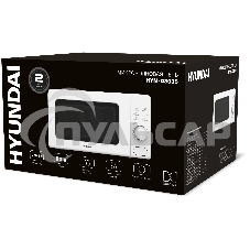 Микроволновая печь Hyundai HYM-D3035 белый, 20 л, 700 Вт, переключатели - поворотный механизм