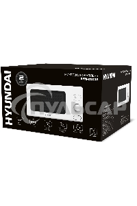 Микроволновая печь Hyundai HYM-D3035 белый, 20 л, 700 Вт, переключатели - поворотный механизм