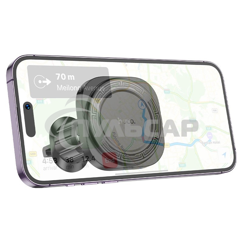 Автомобильный держатель HOCO H28 Rainbow магнитный на воздуховод черный