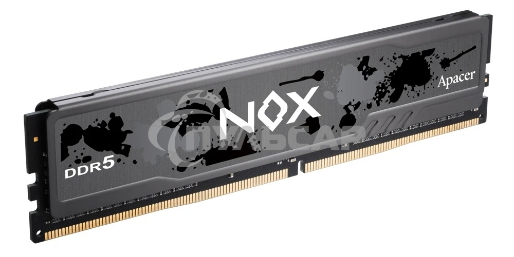 Оперативная память Apacer Nox, DDR5, 16Gb (1x16 Gb), 6000 MHz, CL40, DIMM, радиатор, черный