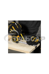 Рулетка 5м х 25мм, двухкомп. корпус, магнитный обрезиненный зацеп Denzel