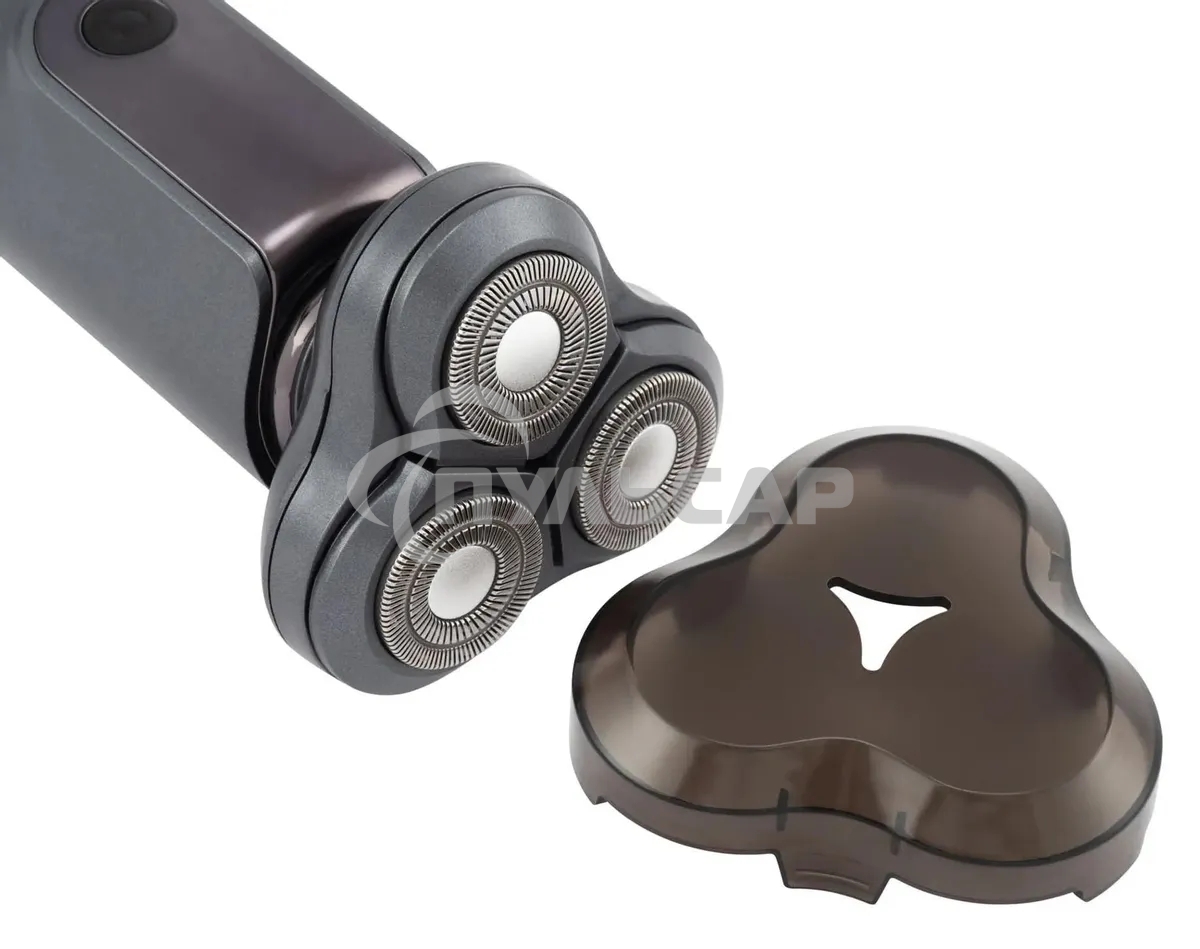 Электробритва роторная Hyundai H-SH8080 реж.эл.:3 питан.:аккум. серебристый