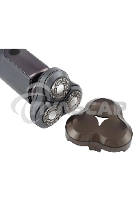 Электробритва роторная Hyundai H-SH8080 реж.эл.:3 питан.:аккум. серебристый