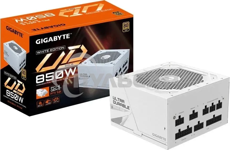 Блок питания Gigabyte ATX 850W GP-UD850GM 80 PLUS gold (20+4pin) APFC 120мм fan 8xSATA Cab Manag RTL