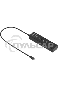 Разветвитель USB-C Buro BPH-C-P107 7порт. черный