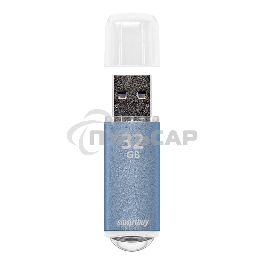 Флешка USB Smartbuy R/W V-Cut series Blue SB32 GbVC-B, 32 Gb, USB 2.0, R/W 25/15, голубой
