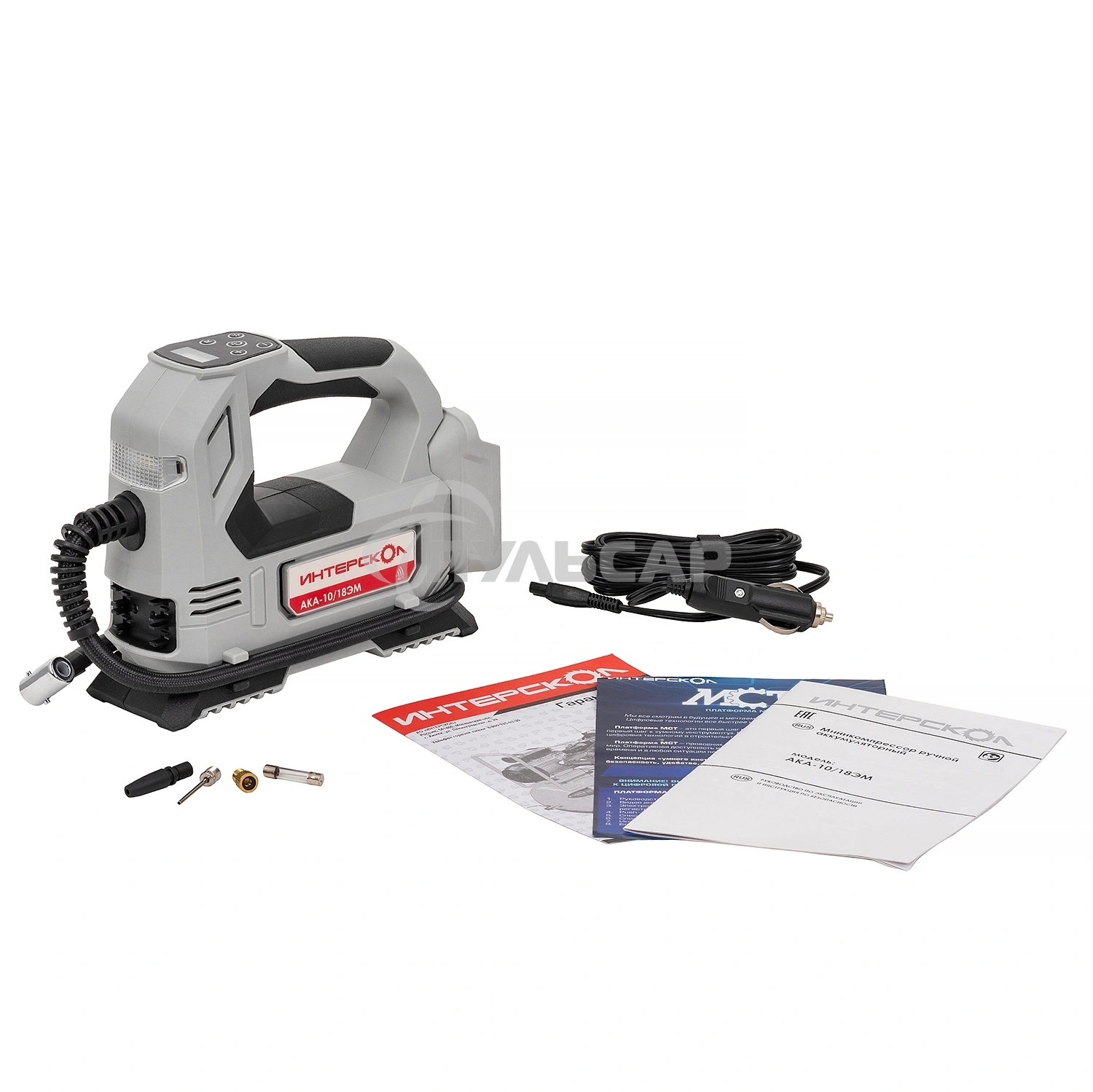 Аккумуляторный компрессор Интерскол АКА-10/18ЭМ 748.0.0.70