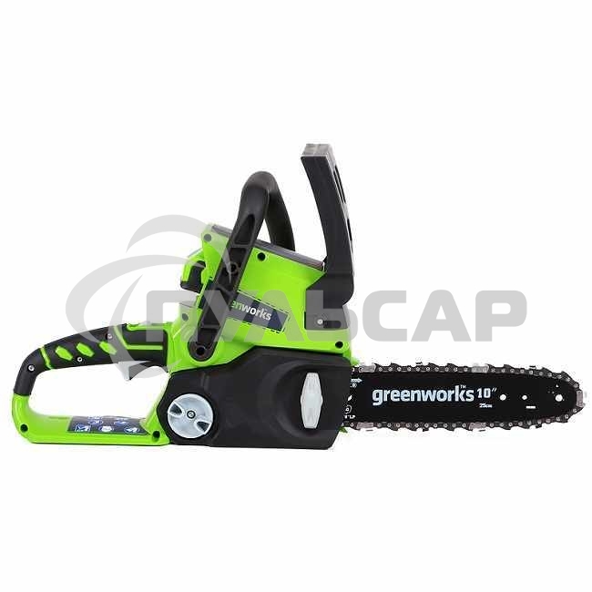 Цепная пила аккумуляторная GreenWorks G24CS25K2, 24V, 25см, c АКБ 2Ач и ЗУ (2007707UA)