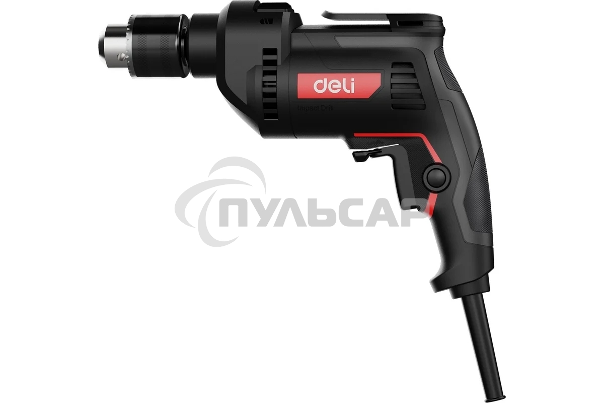 Дрель Deli DE-CZ13-1E, 680Вт, сетевая, ударная