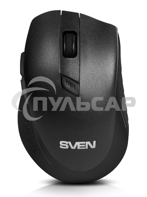 Мышь беспроводная SVEN RX-425W черный, 1600 dpi, радиоканал, USB, кнопки - 6