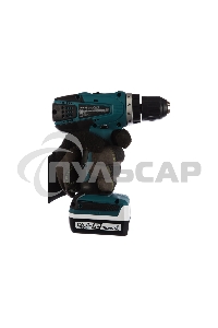 Дрель-шуруповерт Makita DF347DWE Дрель ак, 14.4В,2х1.5Ач Li-ion,БЗП-10мм,0-400\0-1400об\м,30\15Нм,1.4кг,чем,G-серия